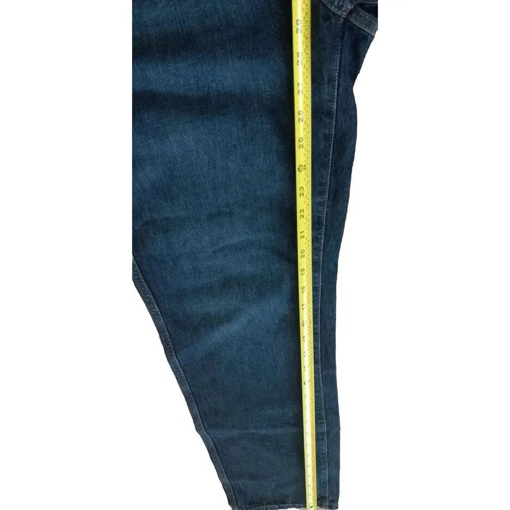 Banana Republic Navy Blue Jeans Mens 36X40‎ Inseam 29 Tapered Fit Athleisure